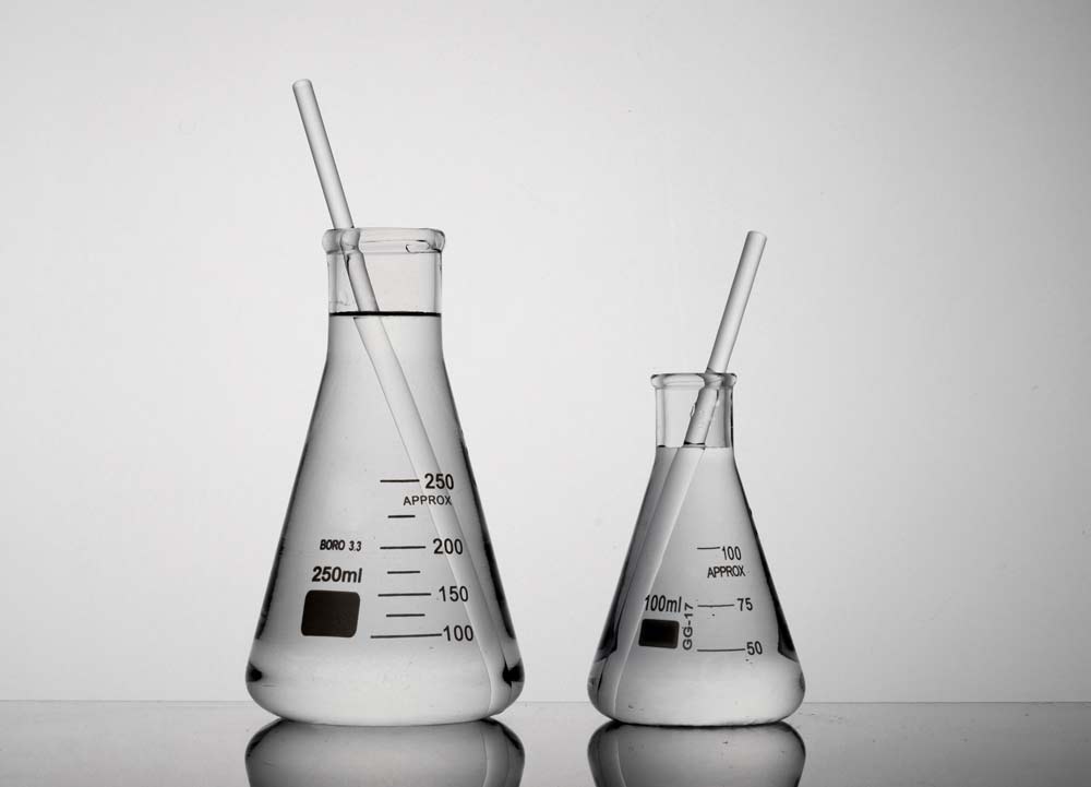 Плоскодонная колба с широким горлом