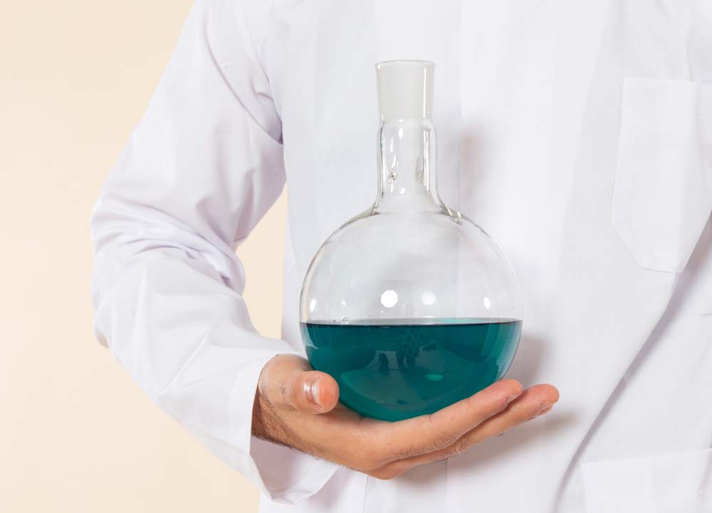 Плоскодонная колба со шлифом