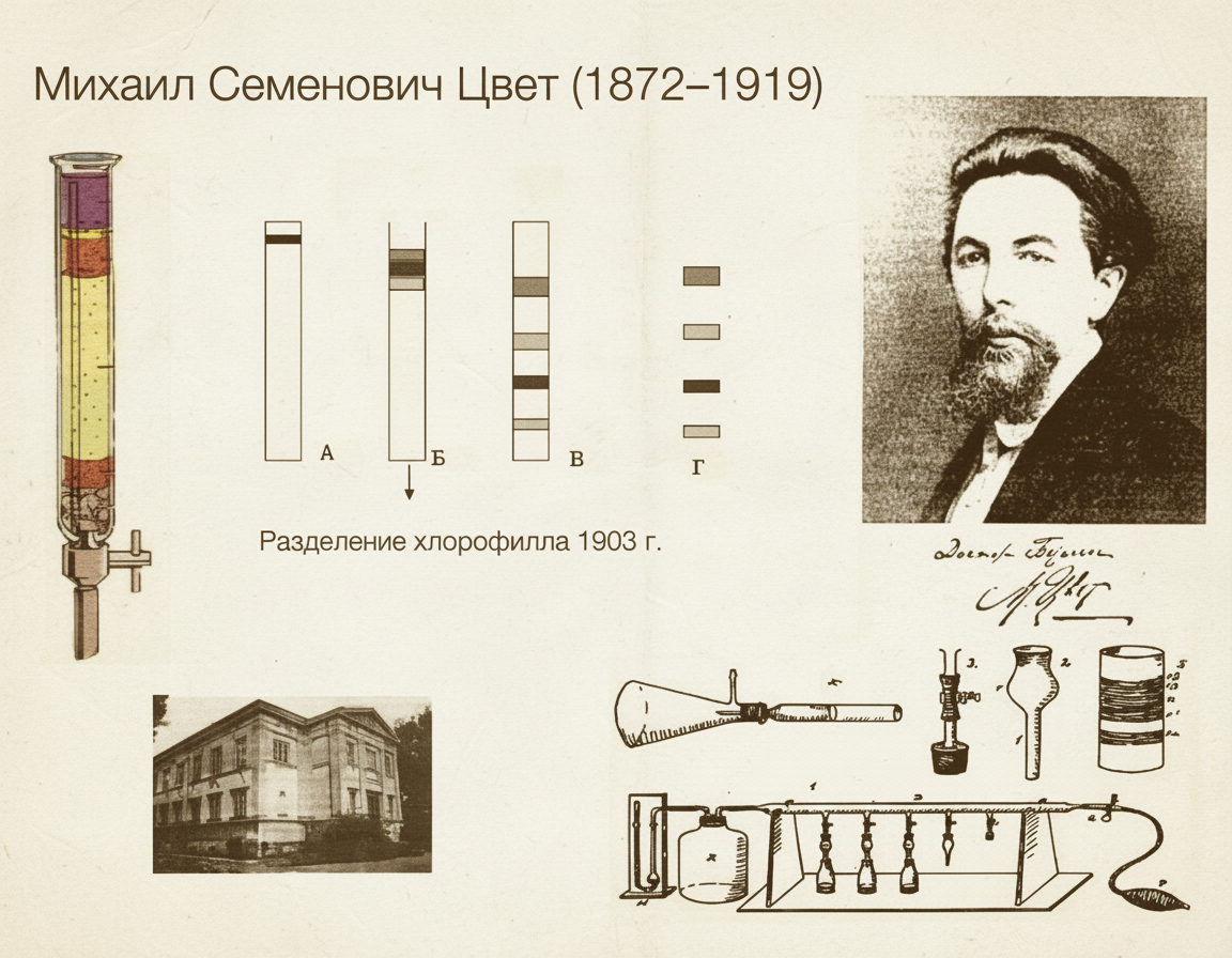 История возникновения хроматографических исследований