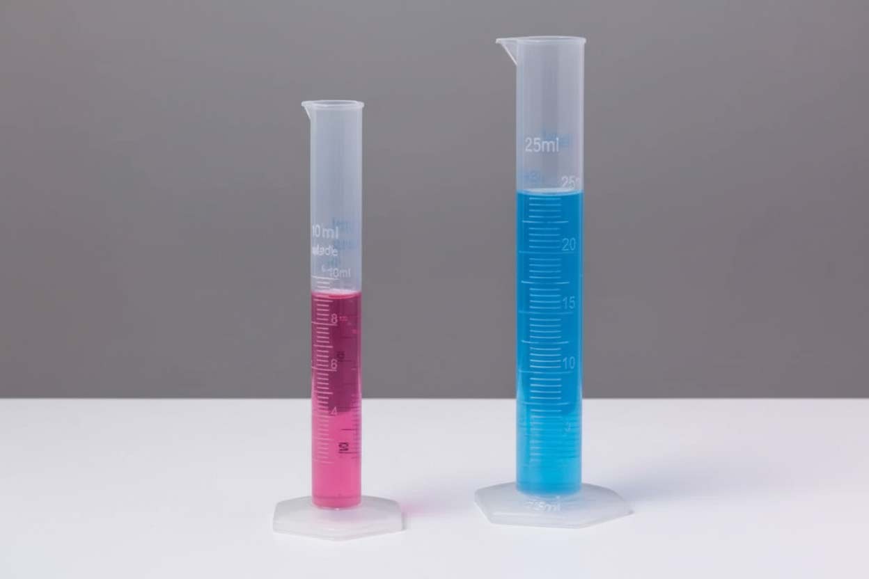 Пластмассовые мерные цилиндры