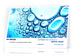 Награда от Mettler Toledo, 2014